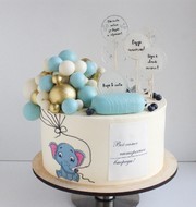 Торт с двойным дизайном для малыша и подростка